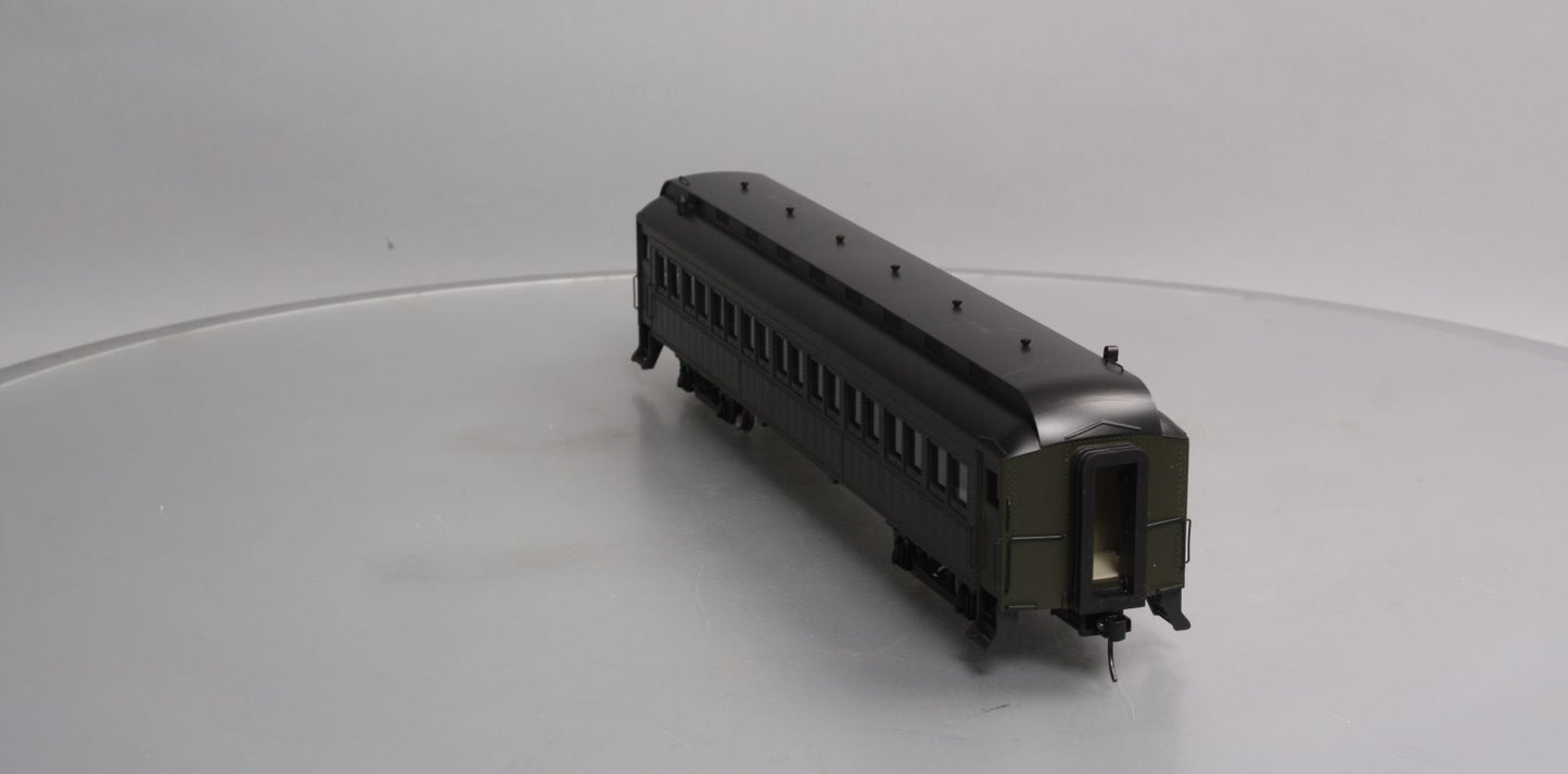 Atlas 2001150 O Unlettered 60' Passenger Coach Car - 2 Rail (Green/Black)
