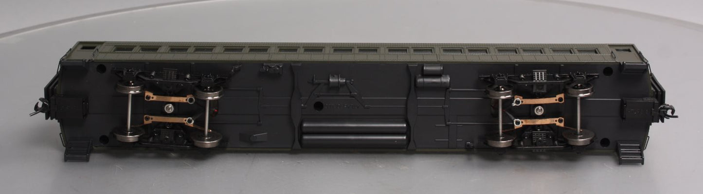 Atlas 2001150 O Unlettered 60' Passenger Coach Car - 2 Rail (Green/Black)