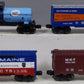 Lionel O Gauge Assorted Freight Cars [4] EX/Box