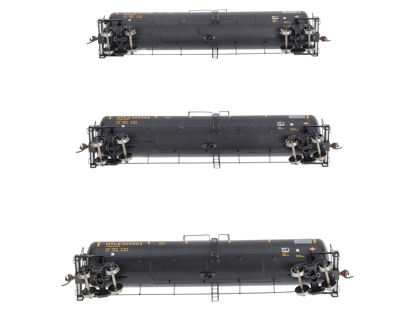 Athearn 97610 HO Scale UTLX 30,000-Gallon Ethanol Tank Car Pack of 3 LN/Box