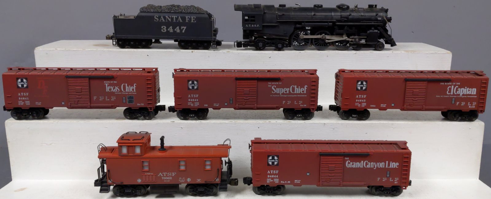 Lionel 6-11838 O Gauge AT&SF Warhorse Hudson Steam Freight Train Set MT/Box