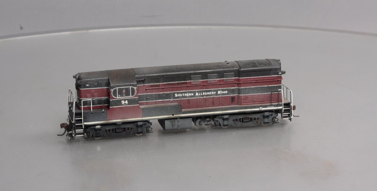 Atlas 9594 HO SAR H15-44 Diesel Locomotive w/DCC #94 -Weathered VG/Box