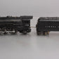 Lionel 225E Vintage O 2-6-2 Die-Cast Steam Locomotive w/ 2235W Tender VG