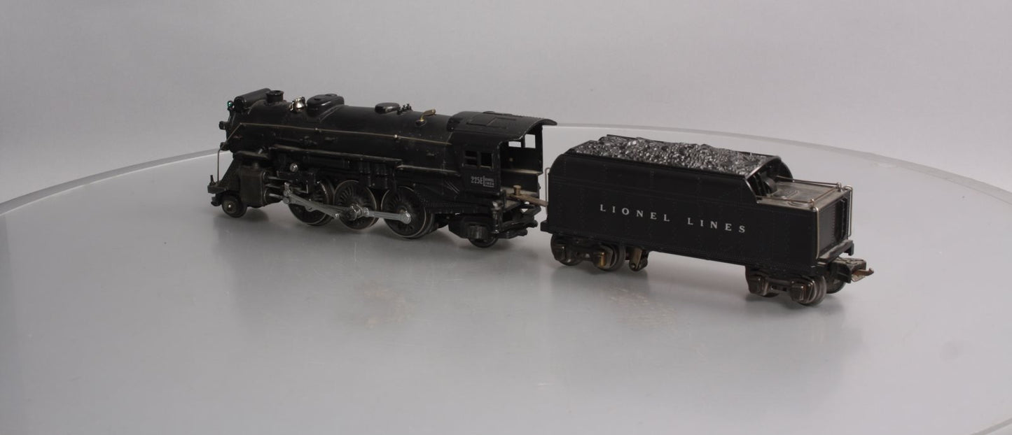 Lionel 225E Vintage O 2-6-2 Die-Cast Steam Locomotive w/ 2235W Tender VG