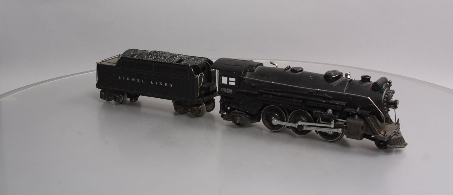 Lionel 225E Vintage O 2-6-2 Die-Cast Steam Locomotive w/ 2235W Tender VG