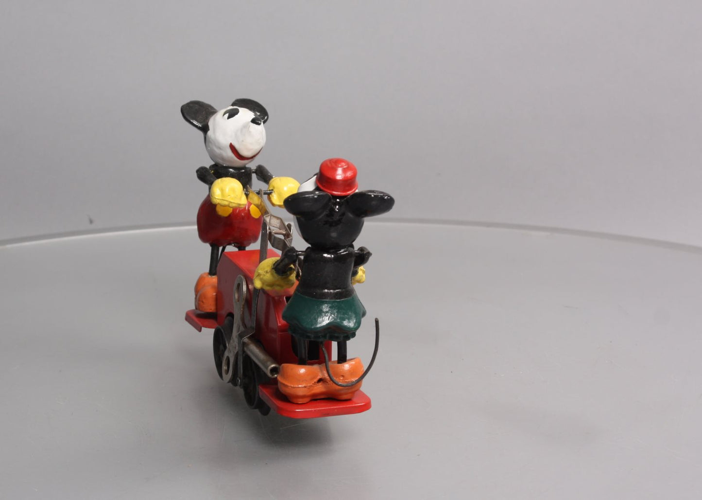 Lionel 1100 Vintage O Disney‘s Mickey Mouse Windup Handcar (Red) VG