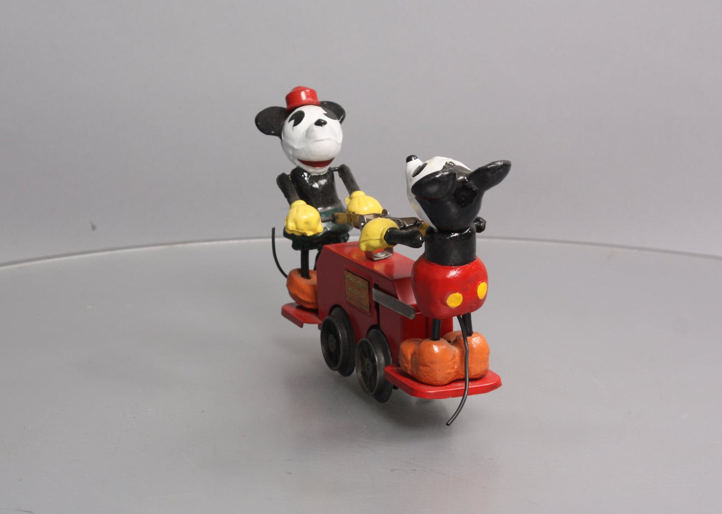 Lionel 1100 Vintage O Disney‘s Mickey Mouse Windup Handcar (Red) VG
