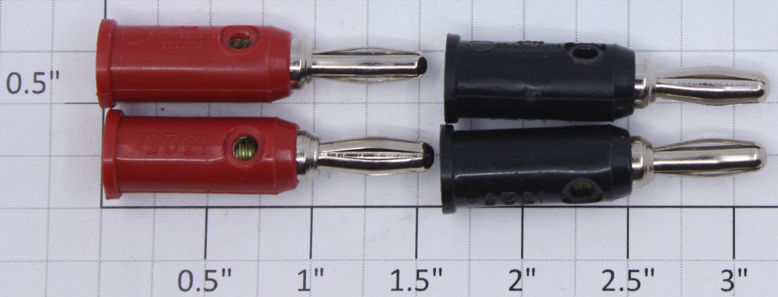 Acme 02-05-3 Nickel Plated Replacement Banana Plug Ends (Bag of 4)