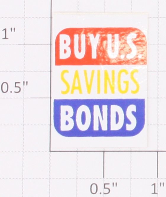 Lionel 256-36 Buy US Savings Bonds Poster Sticker