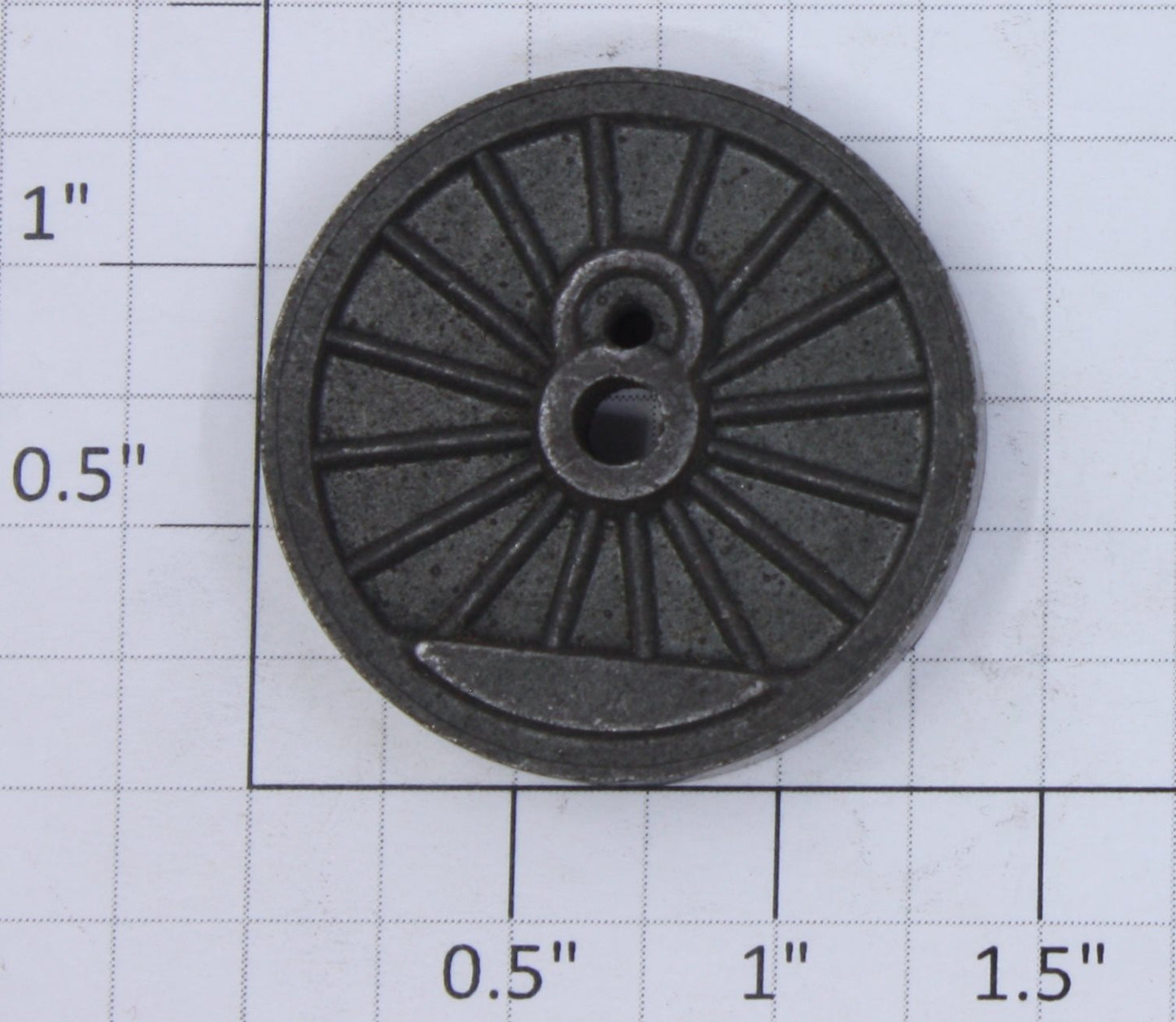 Lionel 2035-129 Plain Center Wheel (Half Moon)