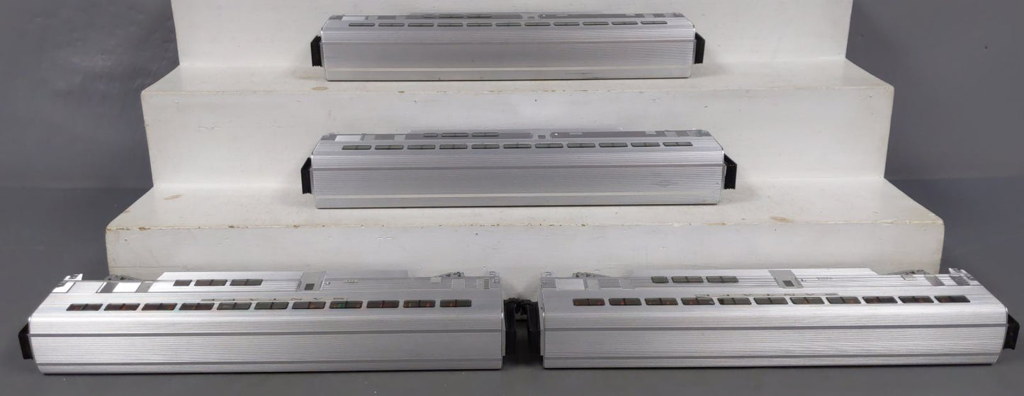 Lionel 6-39129 Santa Fe Hi-Level Aluminum Car Set LN/Box