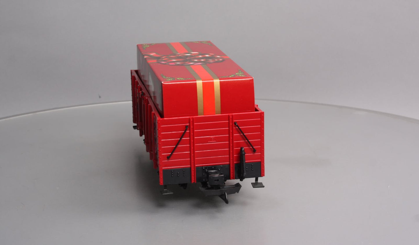 LGB 42210 G Scale The Christmas Train Red Gondola w/Red Gift Box Load LN