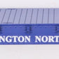 American Flyer BN6926 S Gauge "Burlington Northern" Blue Plastic Flat Car