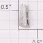 American Flyer PA10591-2 Die-Cast Unfinished Tender Front Right Hand Step