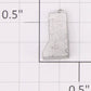 American Flyer PA10591-2 Die-Cast Unfinished Tender Front Right Hand Step