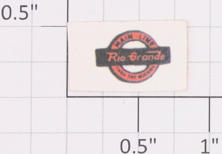 Lionel 6657-8 Rio Grande Main Line Sticker Decal