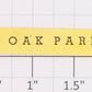 American Flyer FL0238 Flyerville Yellow "Oak Park" Station Sticker Decal