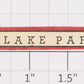 American Flyer FL0239 Flyerville "Lake Park" Station Red/Black Border Sticker