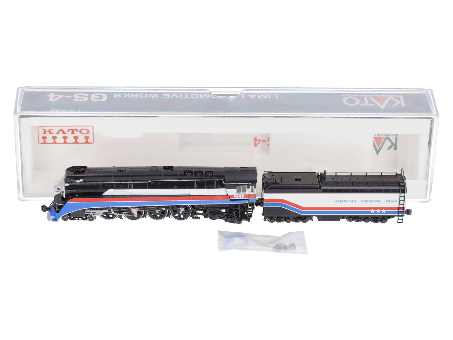 Kato 126-0311 N American Freedom Train 4-8-4 GS-4 Steam Locomotive #4449 EX/Box