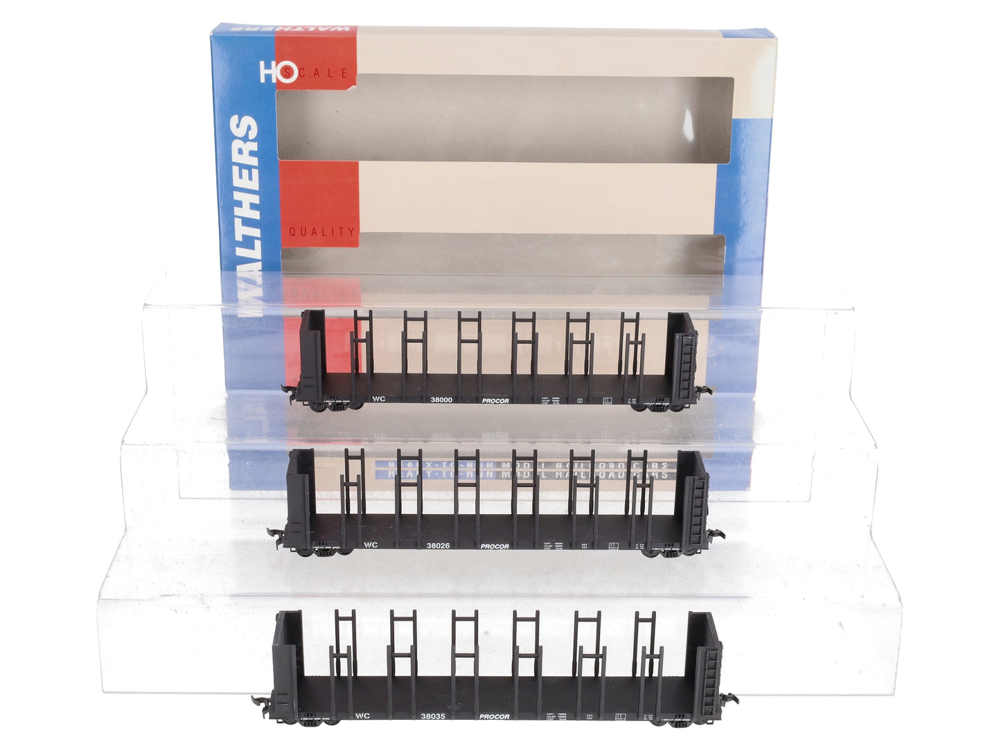 Walthers 932-33153 HO Scale Wisconsin Central 63' Pulpwood Freight Cars (3)