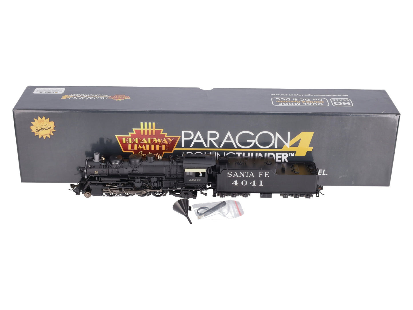 Broadway Limited 4761 HO ATSF 2-8-2 Mikado Steam Locomotive #4041 w/DCC/SND