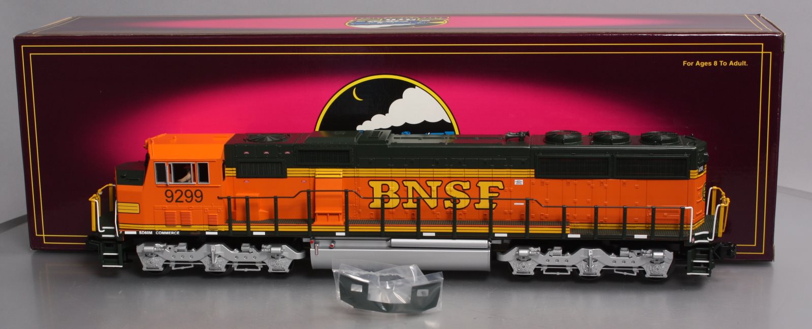 MTH 20-2447-3 O Burlington Northern SD60 Non-Powered Diesel Engine #9299 LN/Box