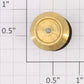 American Flyer XA9987G S Link Coupler Brass and Plastic Wheel Set - Short