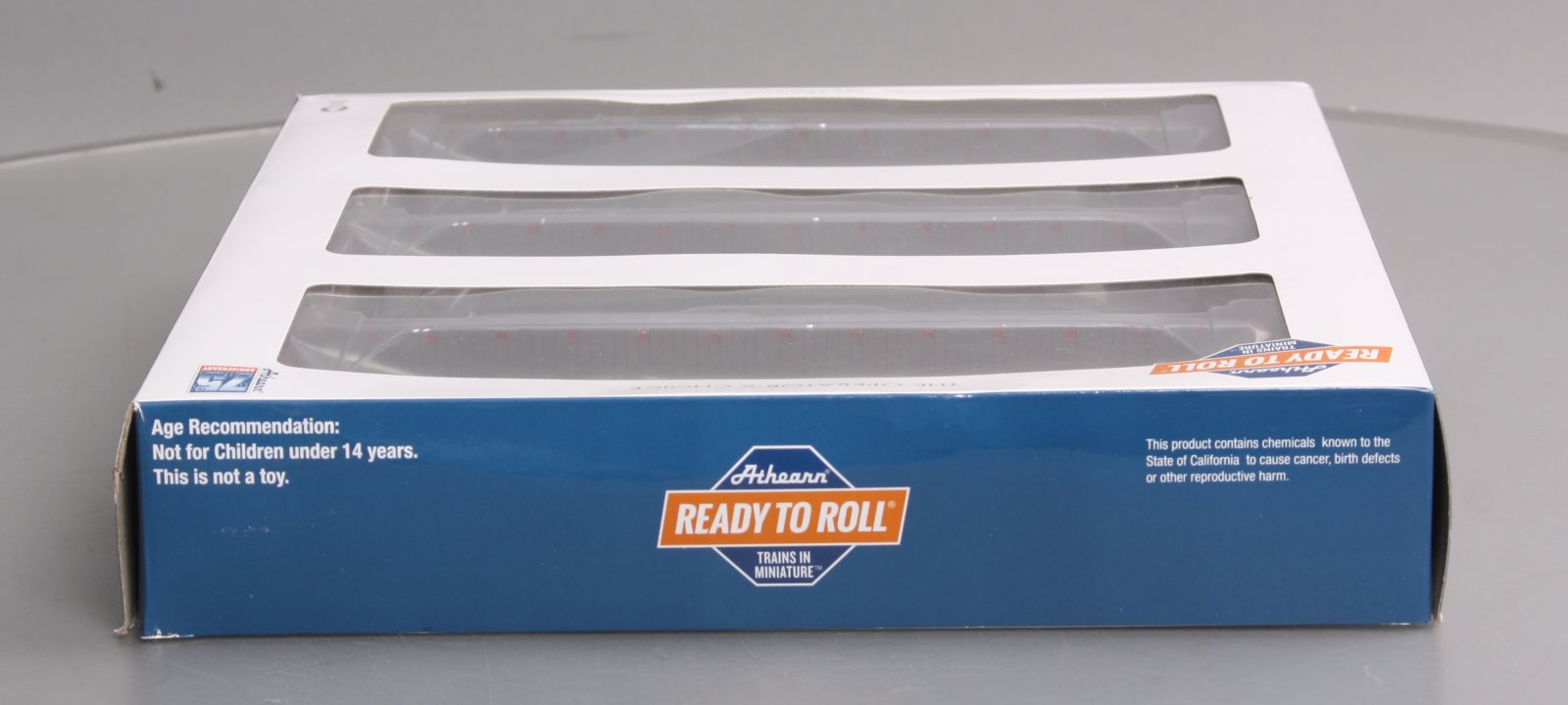 Athearn 97071 HO OTTX/Brown Logo 60' Flat Car Ready-To-Run (Set of 3)