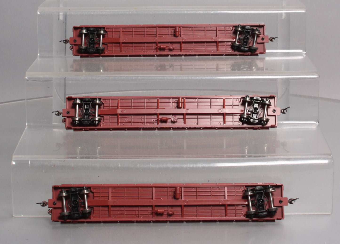 Athearn 97071 HO OTTX/Brown Logo 60' Flat Car Ready-To-Run (Set of 3)