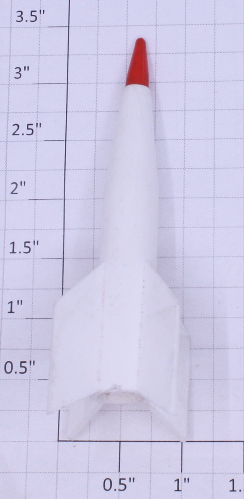 Lionel 6650-80 White Minuteman Rocket Missile Top with Red Tip