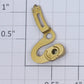 Lionel 8240-74 Right Hand Plastic Docksider Gold Linkage