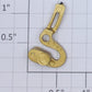 Lionel 8240-74 Right Hand Plastic Docksider Gold Linkage