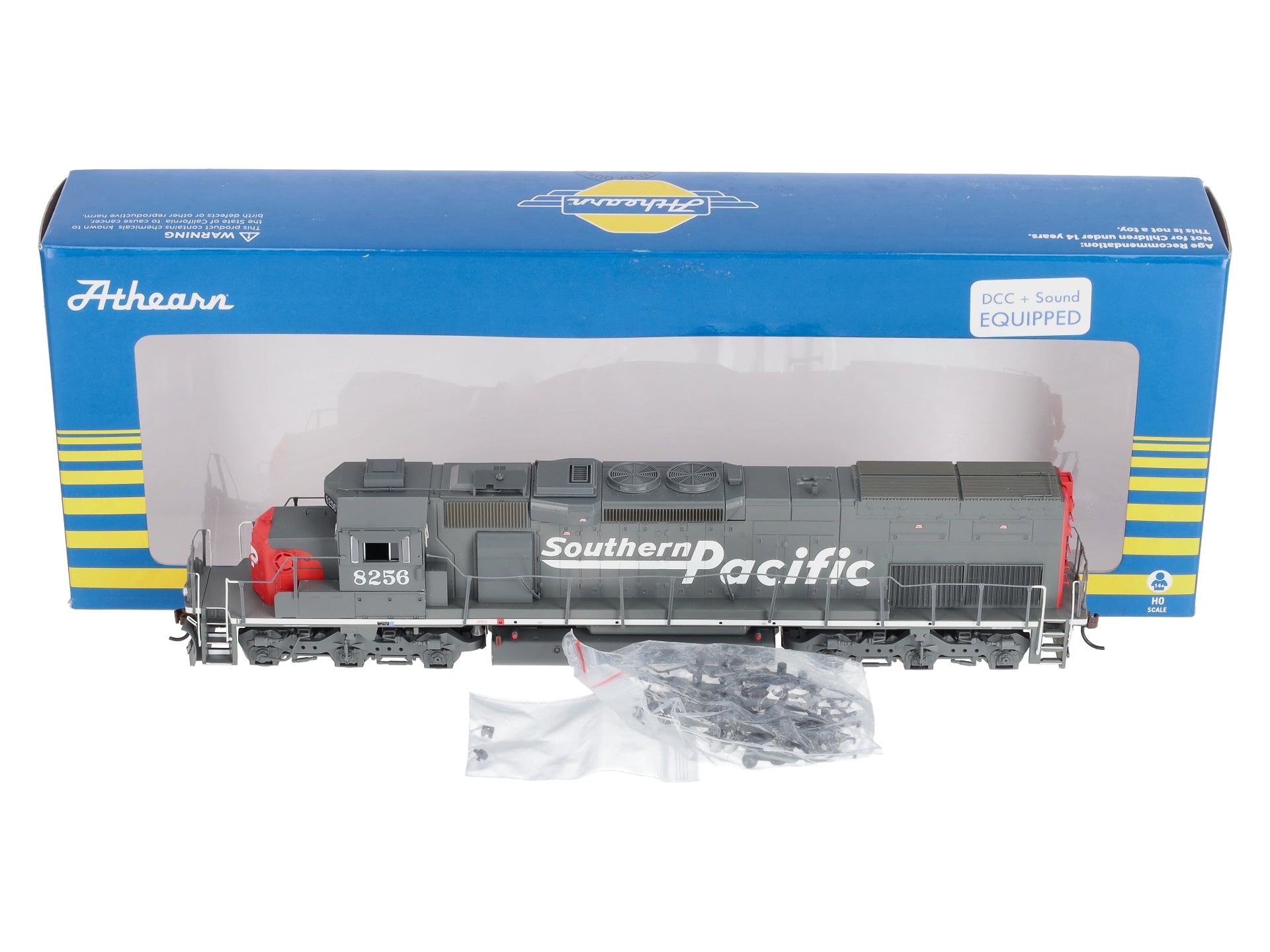 Athearn 73153 HO SP/Speed Letter SD40T-2 Locomotive w/DCC/Sound #8256