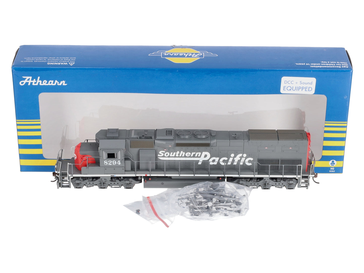 Athearn 73154 HO SP/Speed Letter SD40T-2 Diesel Locomotive w/DCC & Sound #8294
