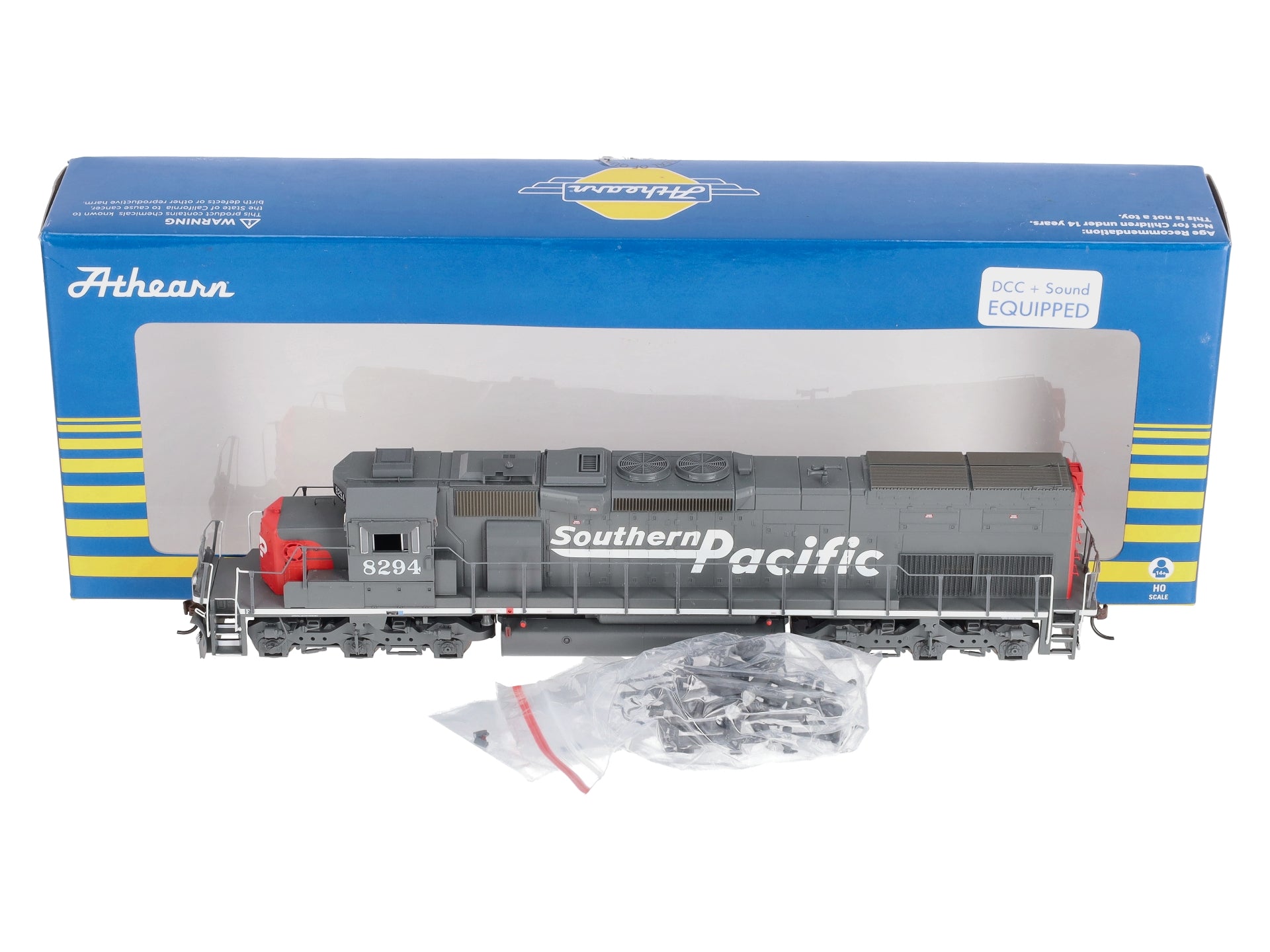 Athearn 73154 HO SP/Speed Letter SD40T-2 Diesel Locomotive w/DCC & Sound #8294