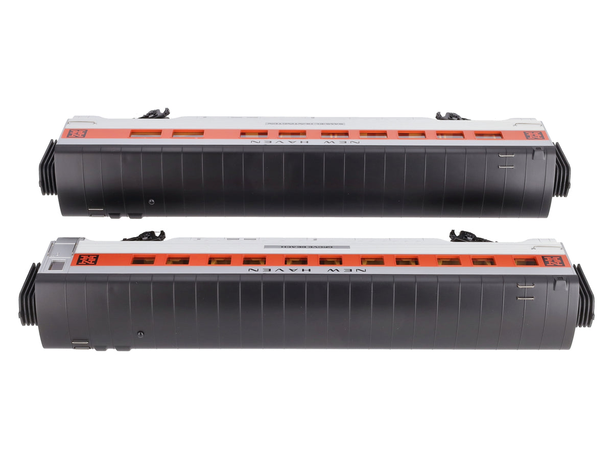 MTH 30-67724 O New Haven RailKing 60' Streamlined Sleeper/Diner (Set of 2) LN/Box