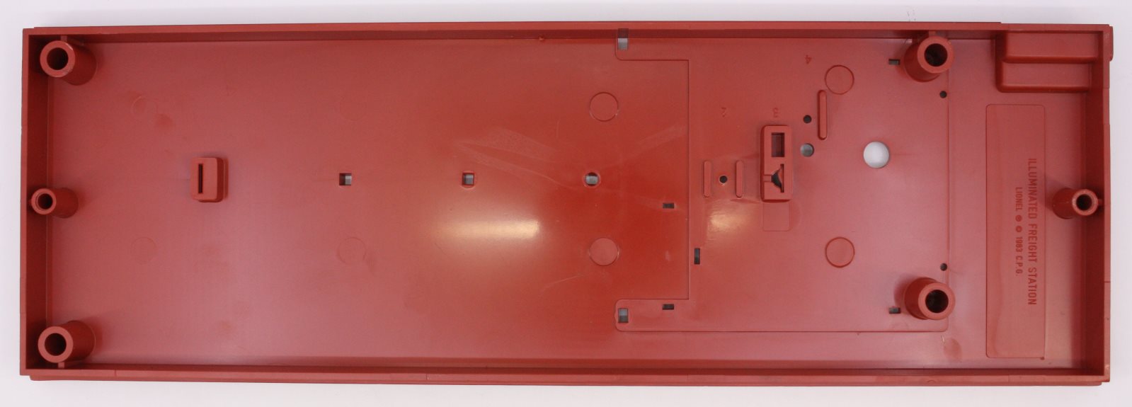 Lionel 256-3 Illuminated Non-Operating Freight Station Base - Rust Red