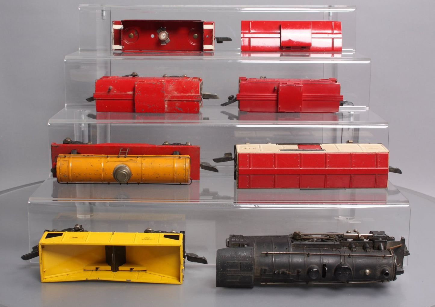 American Flyer Vintage S #565 4-4-2 Steam Locomotive w/Assorted Freight Cars [7]