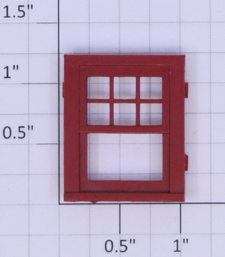 Lionel 145-18 O Gauge Automatic Gateman Red Window Frame