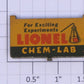 Lionel 156-30 Lionel Chem-Lab Billboard Sign