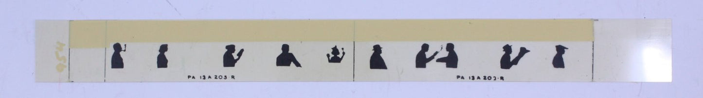 American Flyer PA-13A202-3R Right Yellow Tinted Silhouette #954 Passenger Car