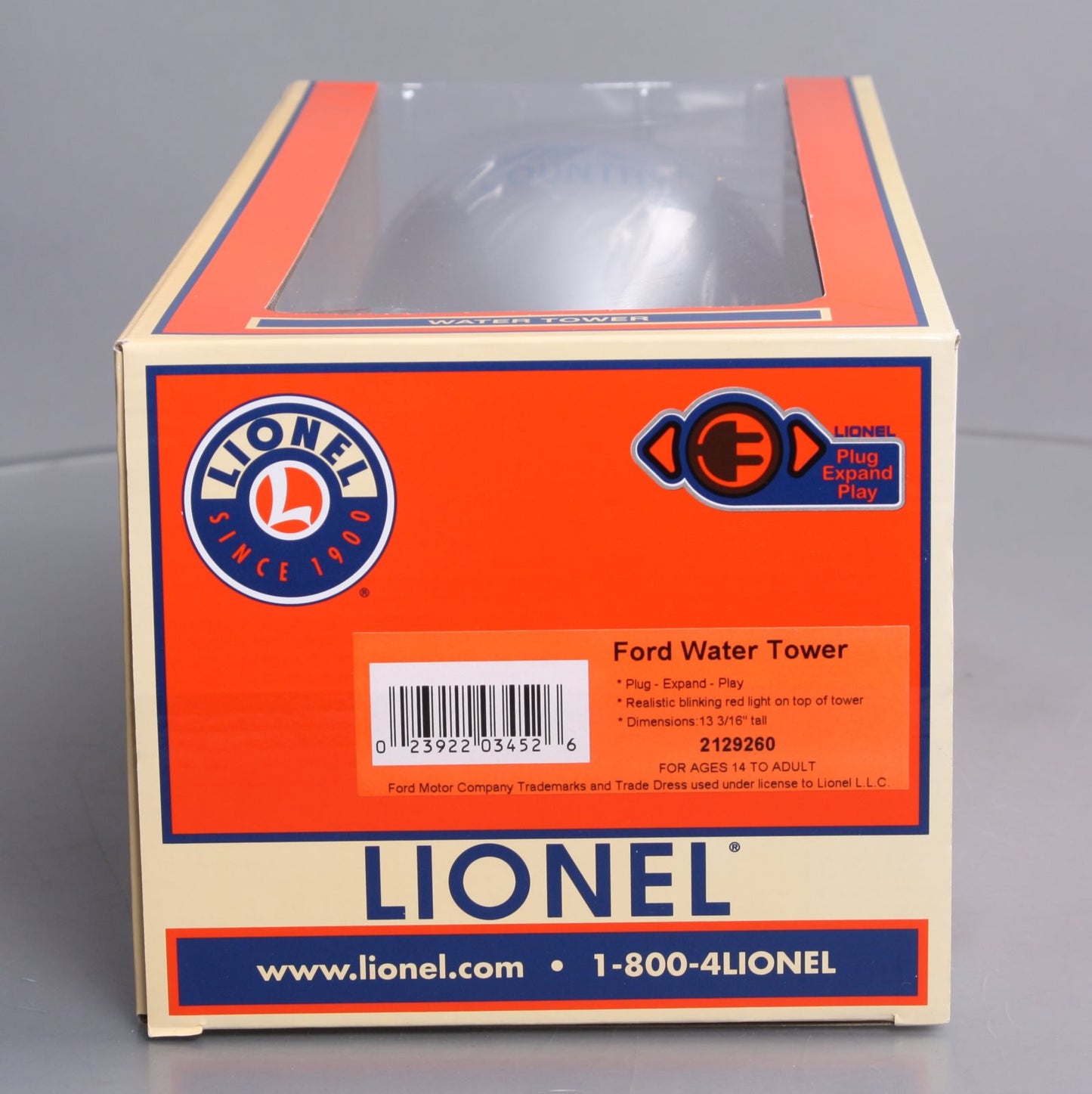 Lionel 2129260 O Assembled Plug-Expand-Play Ford Water Tower
