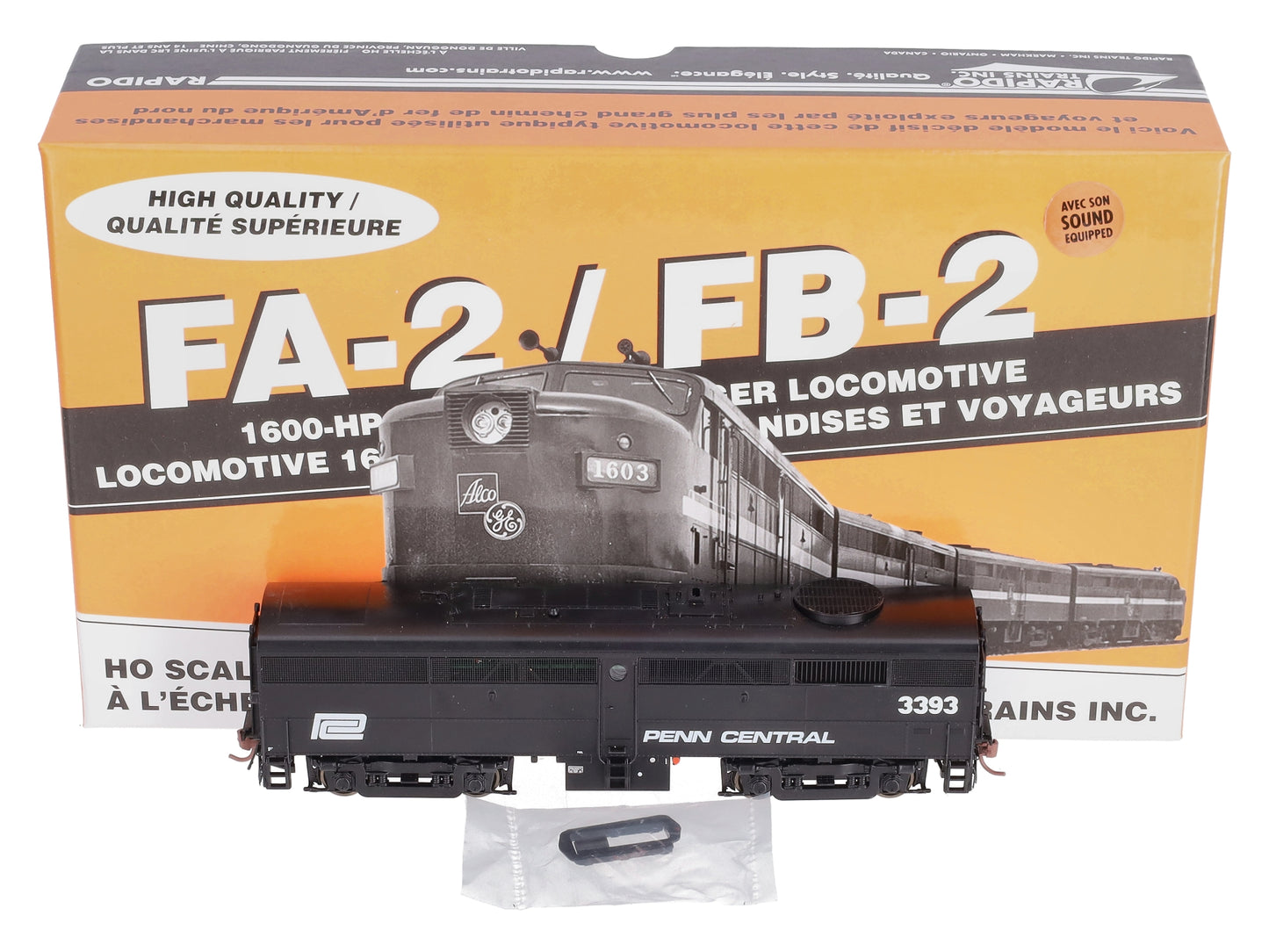 Rapido Trains 22546 HO PC FB-2 Black #3393 w/Sound