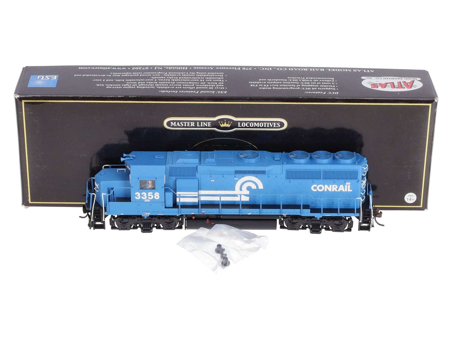 Atlas 10001869 HO Conrail Gold Series GP40-2 Diesel Loco w/DCC & LokSound #3358