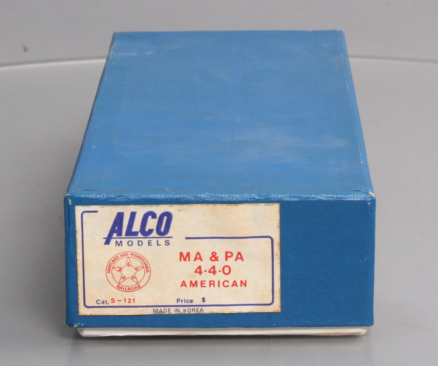Alco Models S-121 HO Scale BRASS MA & PA 4-4-0 American Steam Loco EX/Box