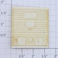 Lionel 3424-7 Off-White 5-Panel Boxcar Door