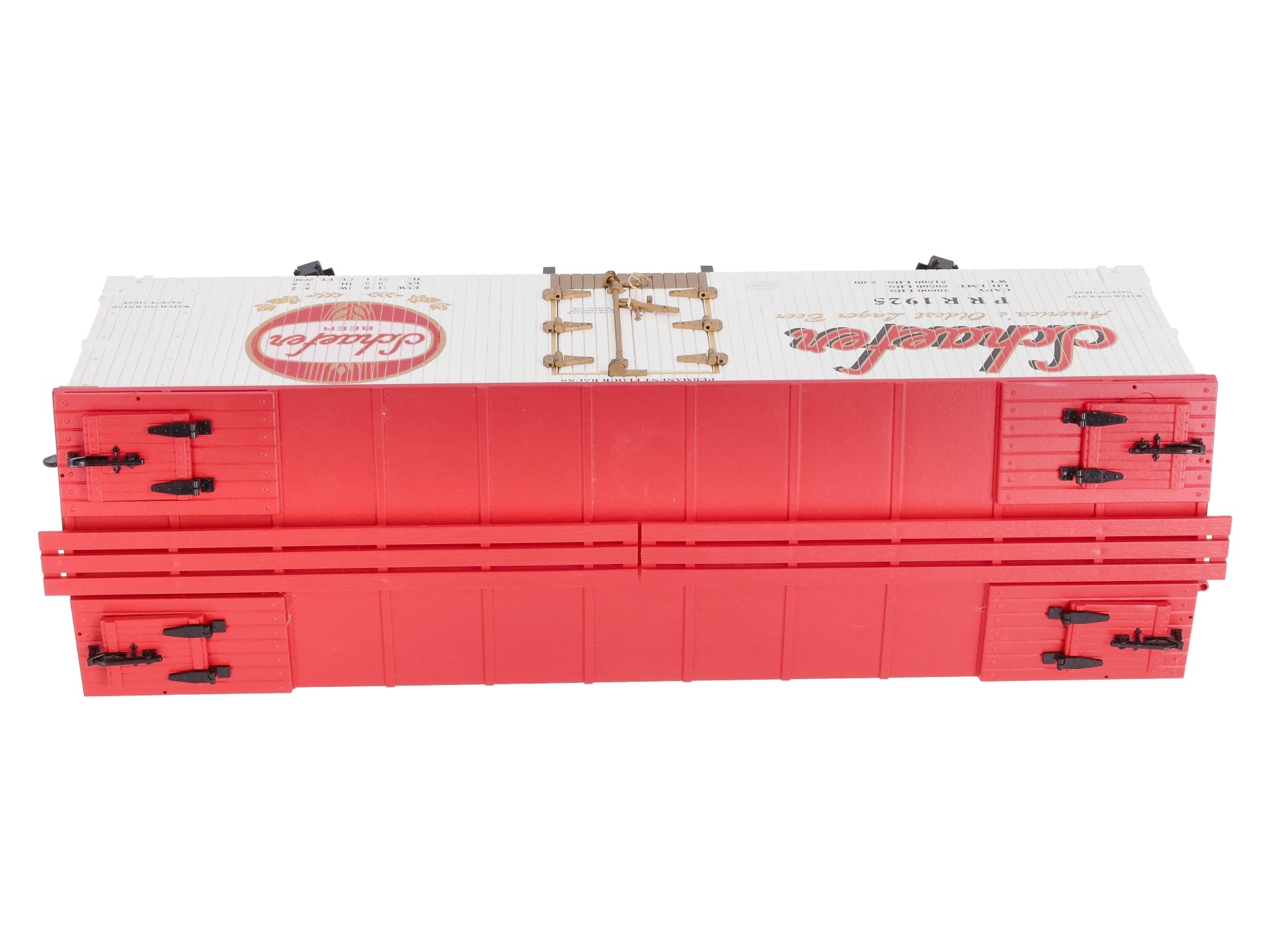 USA Trains R16434 G Schaefer Beer U.S. Refrigerator Cars (White/Red)