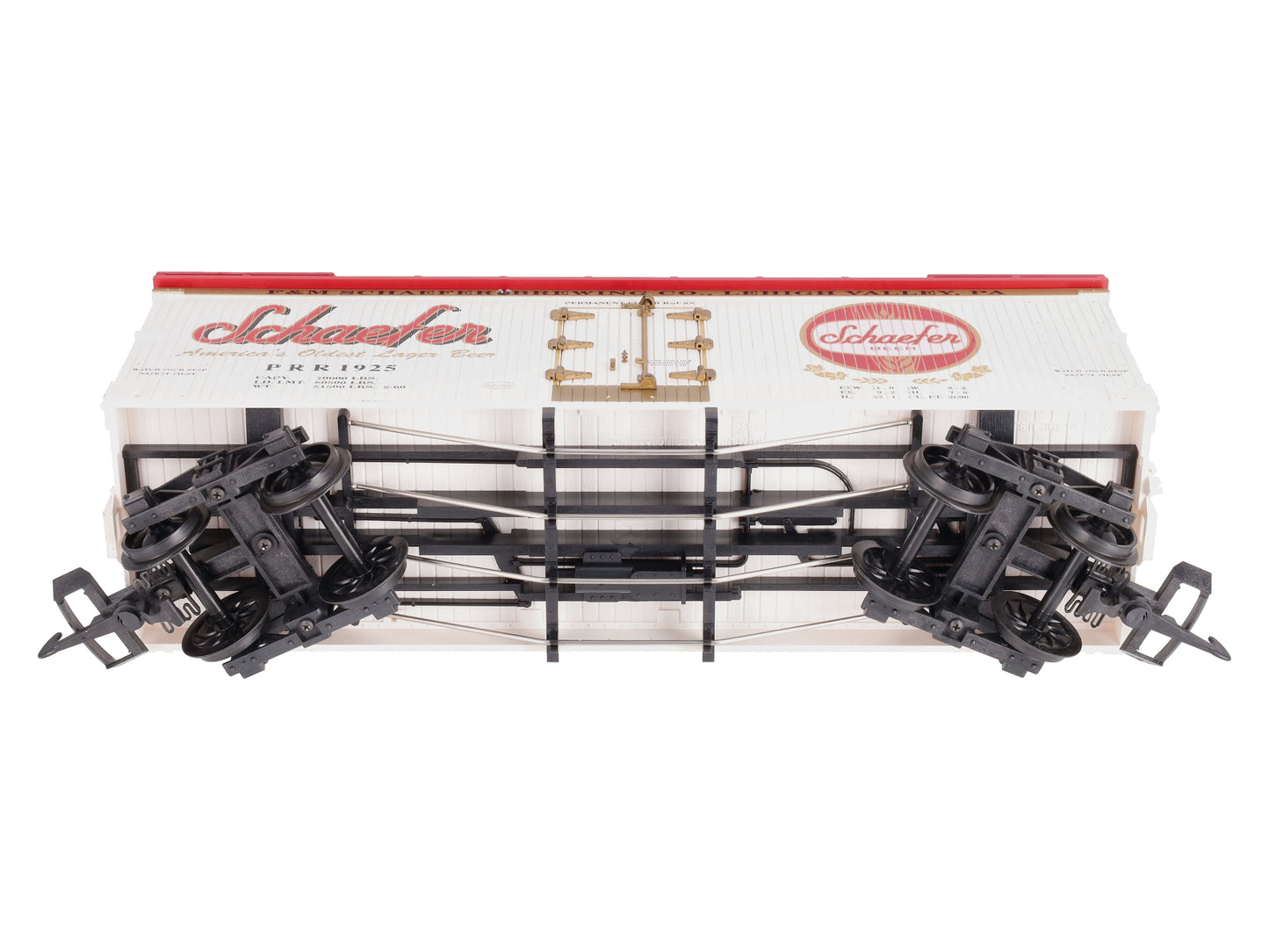 USA Trains R16434 G Schaefer Beer U.S. Refrigerator Cars (White/Red)