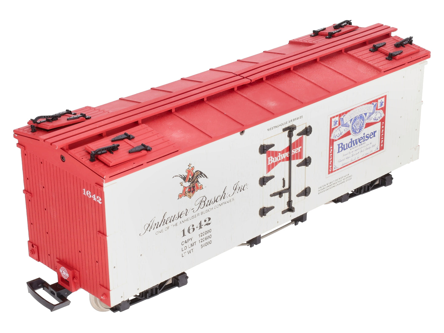 USA Trains R1642 G Scale Budweiser Reefer EX/Box