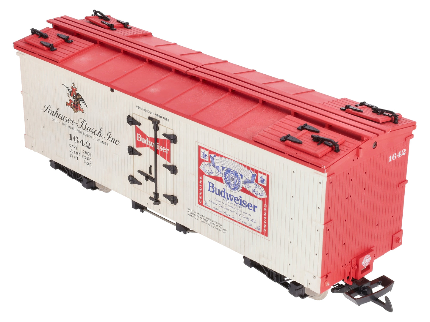 USA Trains R1642 G Scale Budweiser Reefer EX/Box